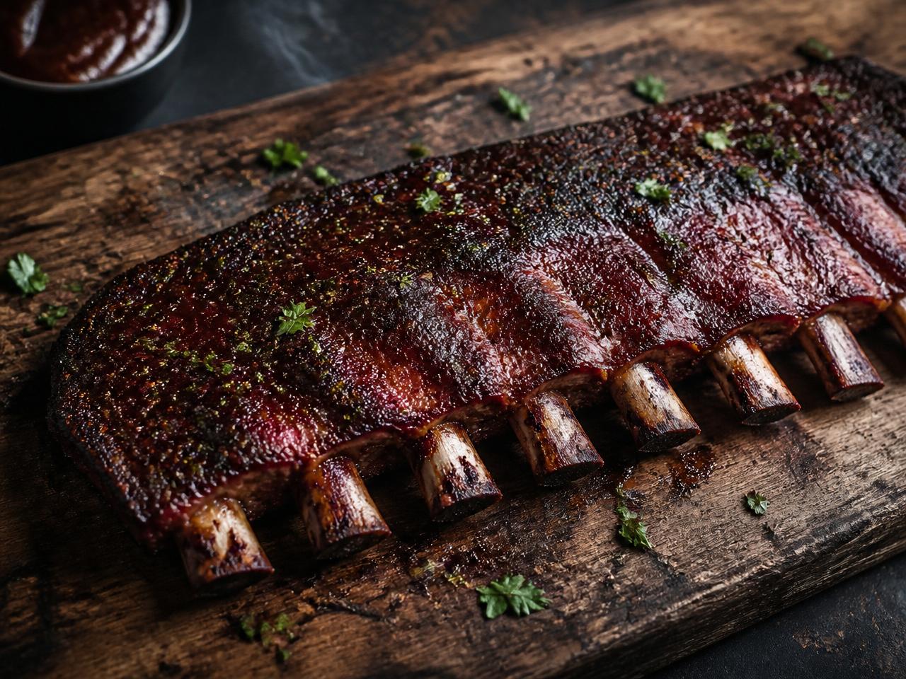 Ribs fumés au bois de hêtre